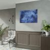 101875-299.jpg Blue Stripes With Blurred Texture Poster