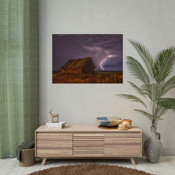 101875-3.jpg Barn Lightning Bolt Storm Poster