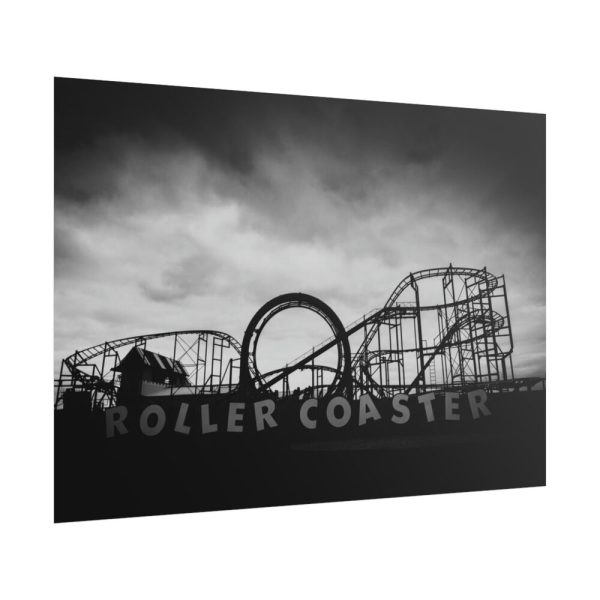 101875-332.jpg Amusement Park in Black and White Poster