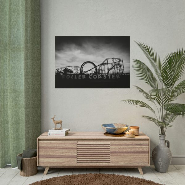 101875-333.jpg Amusement Park in Black and White Poster
