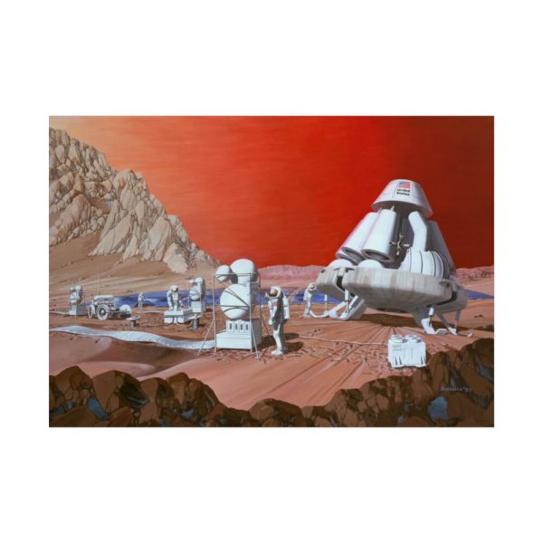 101875-360.jpg Mars Mission Illustrated by Les Bossinas Poster