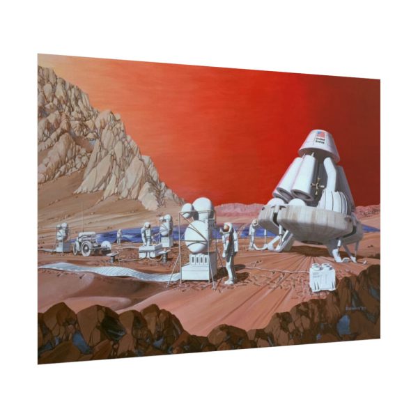 101875-362.jpg Mars Mission Illustrated by Les Bossinas Poster