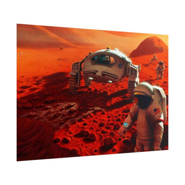 101875-377.jpg Humans on Mars Illustrated by Pat Rawlings Poster