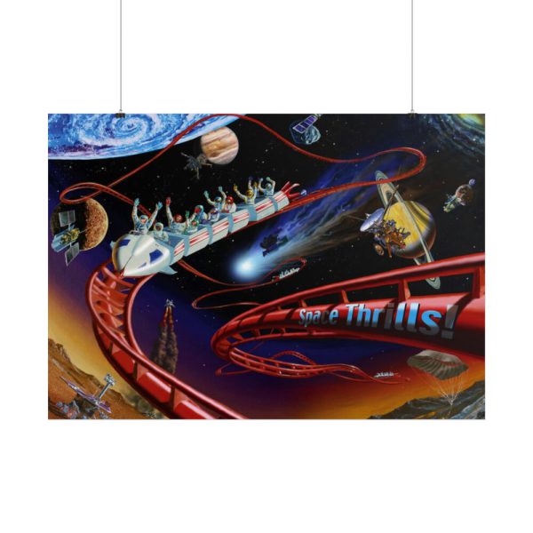 101875-381.jpg Roller Coaster in Space Poster