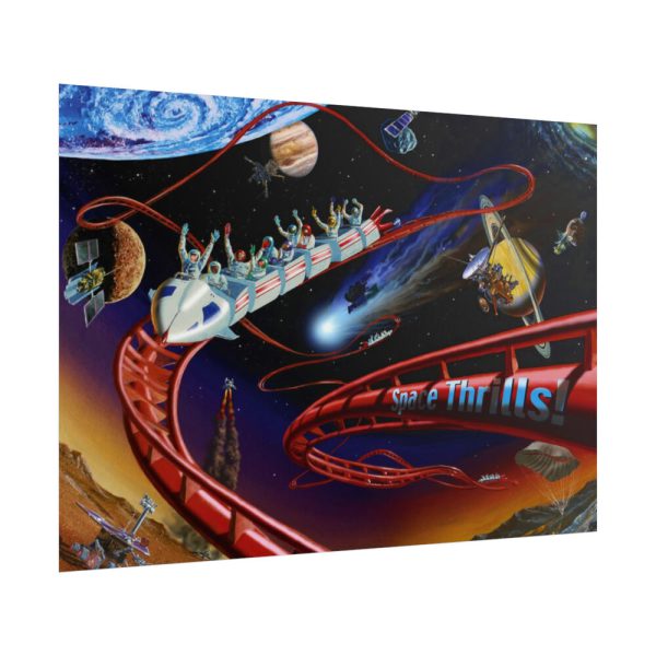 101875-382.jpg Roller Coaster in Space Poster