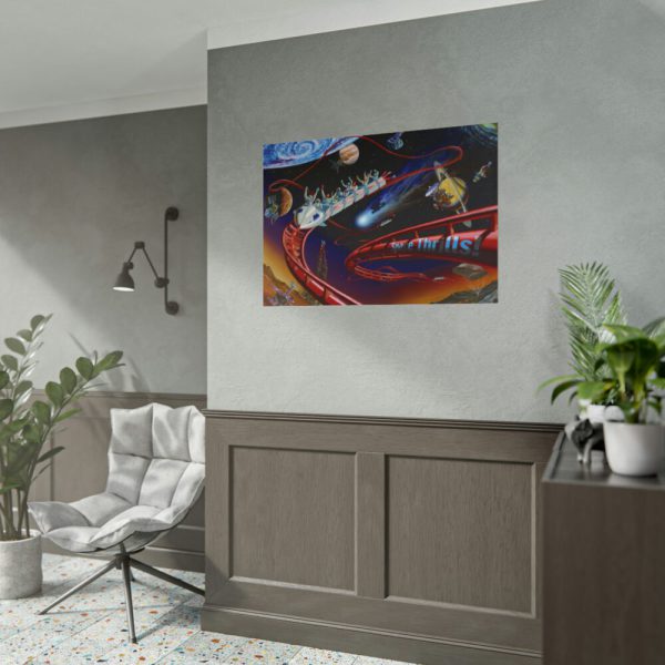 101875-384.jpg Roller Coaster in Space Poster