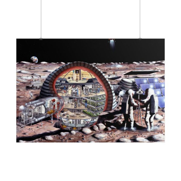 Inflatable Module for Lunar Base Poster