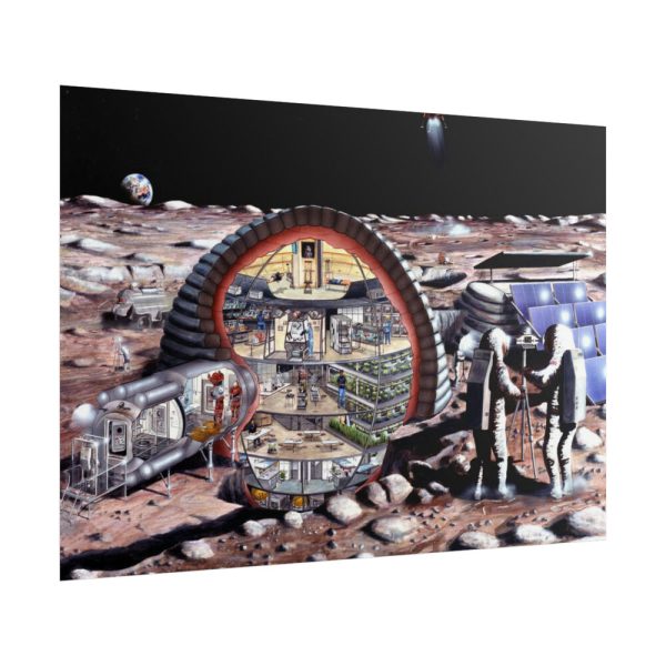 Inflatable Module for Lunar Base Poster