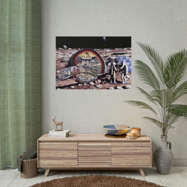 Inflatable Module for Lunar Base Poster