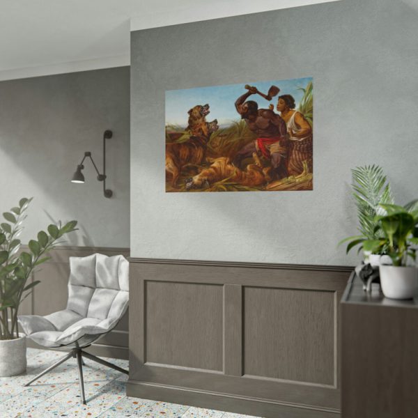 The Hunted Slaves by Richard Ansdell Poster