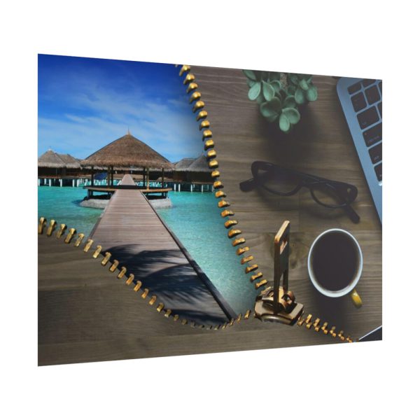 101875-42.jpg Office Work vs Sea and Beach Poster