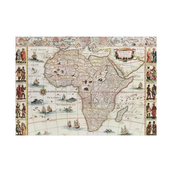 Africæ nova descriptio by Willem Janszoon Blaeu Poster