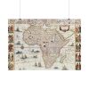 Africæ nova descriptio by Willem Janszoon Blaeu Poster