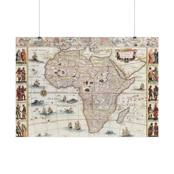 Africæ nova descriptio by Willem Janszoon Blaeu Poster