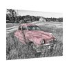 Pink Oldtimer Car Poster