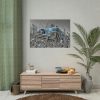 Blue Oldtimer Car Poster