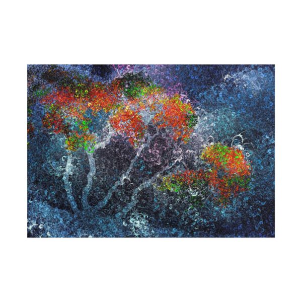 Trees Digital Art Poster