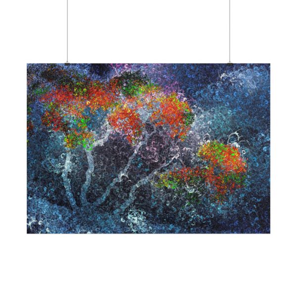 Trees Digital Art Poster