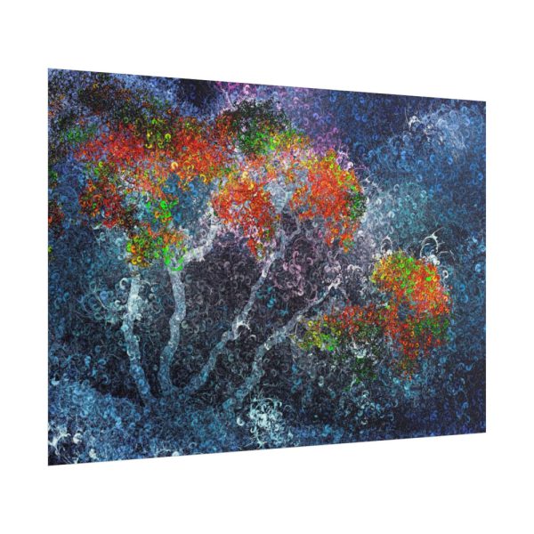 Trees Digital Art Poster