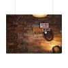 101875-666.jpg Brick Wall with Plate Poster