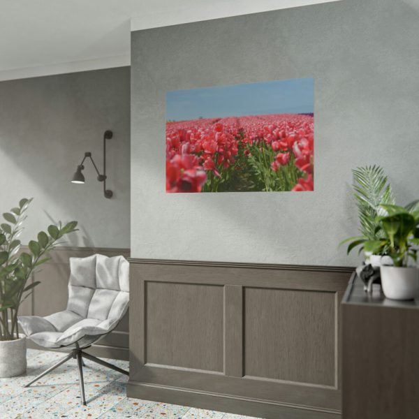 101875-724.jpg Pink Tulip Field Poster