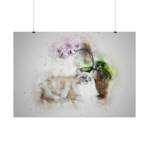 101875-751.jpg Cat is Lying Down Poster