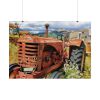 Old Antique Abandoned Tractor Poster