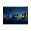 101875-91.jpg Dubai Skyline During Night Time Poster