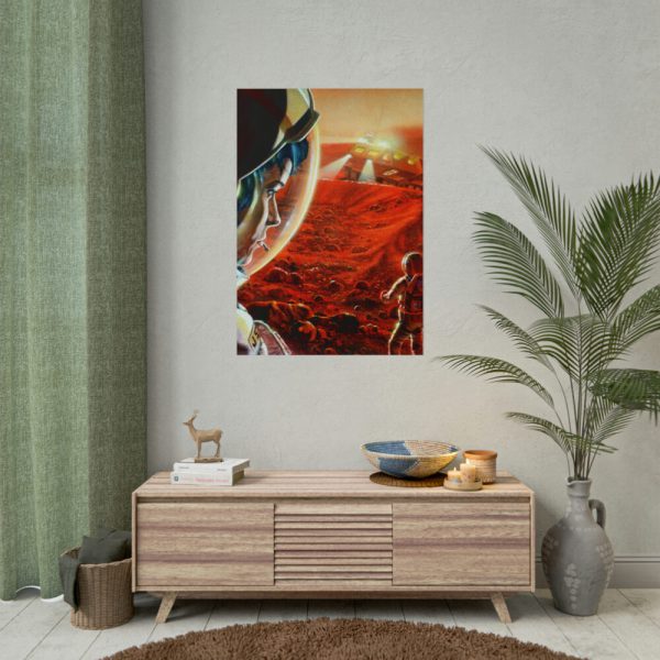 101894-118.jpg Astronauts Walking on Mars Poster