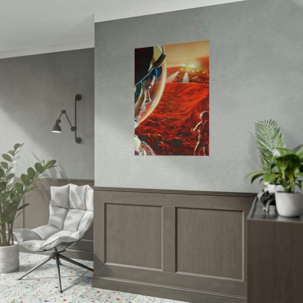 101894-119.jpg Astronauts Walking on Mars Poster