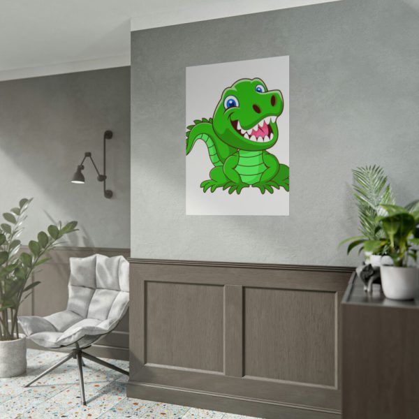 101894-184.jpg Smiling Crocodile Poster