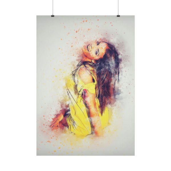 101894-291.jpg Colorful Portrait Girl Poster
