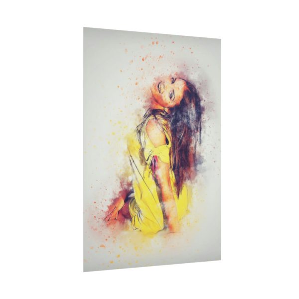 101894-292.jpg Colorful Portrait Girl Poster