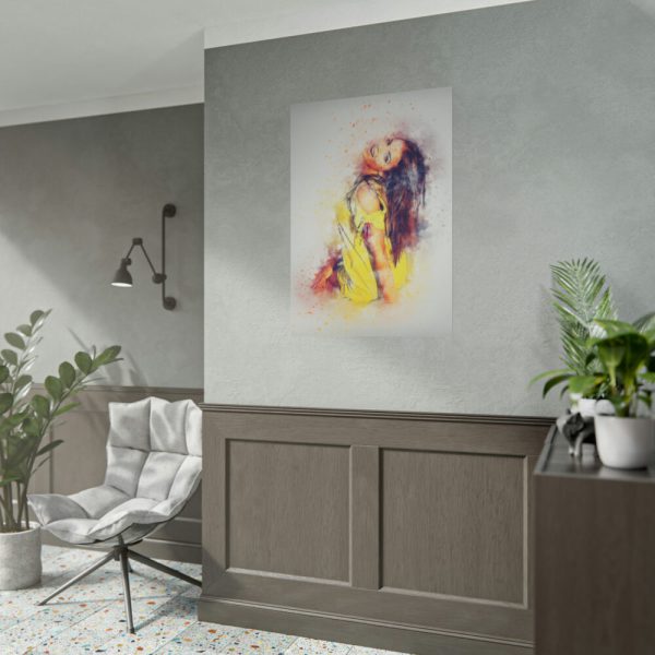 101894-294.jpg Colorful Portrait Girl Poster