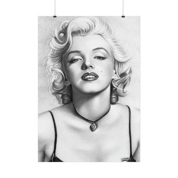 101894-66.jpg Marilyn Monroe Picture Drawing Poster