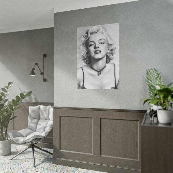 101894-69.jpg Marilyn Monroe Picture Drawing Poster