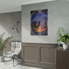 101894-79.jpg Photo Effect City Skyscrapers Lighting Ball Poster
