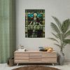 101894-93.jpg Cathedral Church Window Last Supper Poster