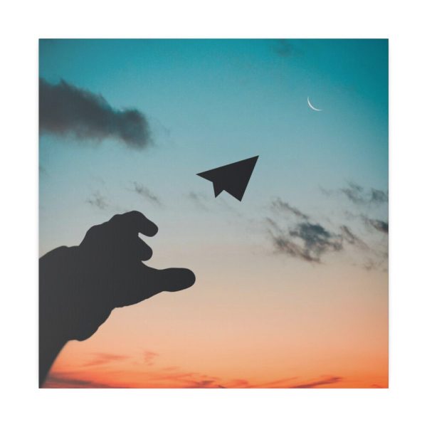 82240-1.jpg Paper Plane in Sky Standard Canvas