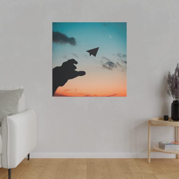 82240-2.jpg Paper Plane in Sky Standard Canvas