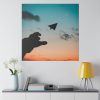 82240-3.jpg Paper Plane in Sky Standard Canvas