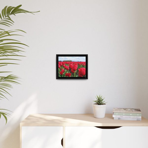 88280-8.jpg Red Tulip Field Framed Canvas