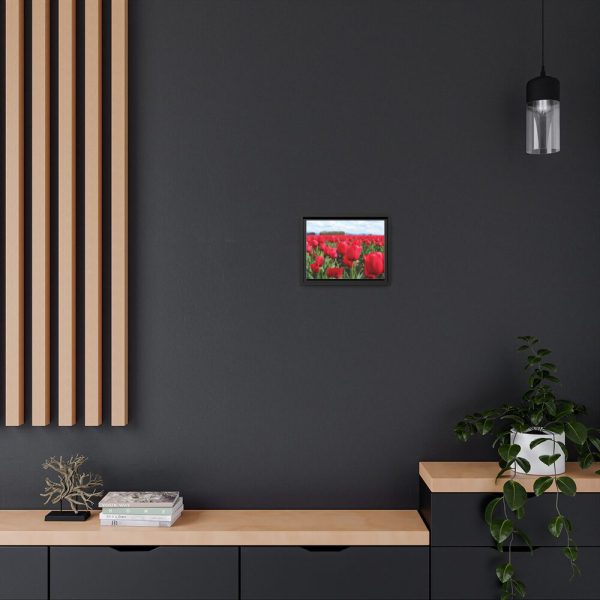 88280-9.jpg Red Tulip Field Framed Canvas
