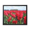 88283-5.jpg Red Tulip Field Framed Canvas