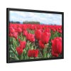 88284-6.jpg Red Tulip Field Framed Canvas