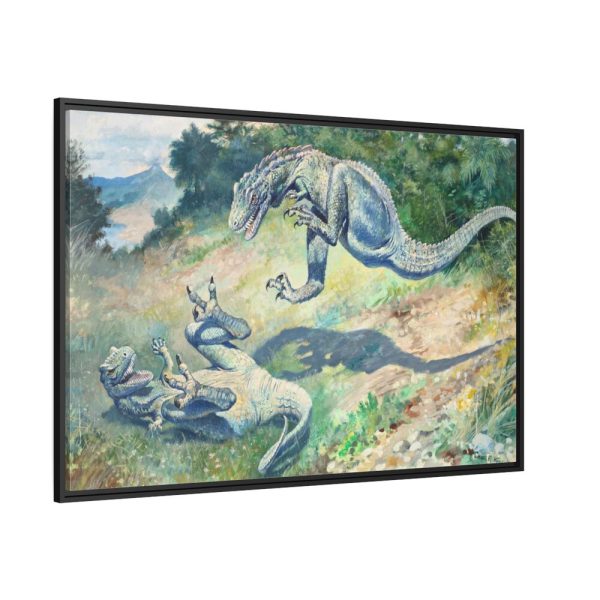 88289-10.jpg Leaping Laelaps by Charles R. Knight Framed Canvas