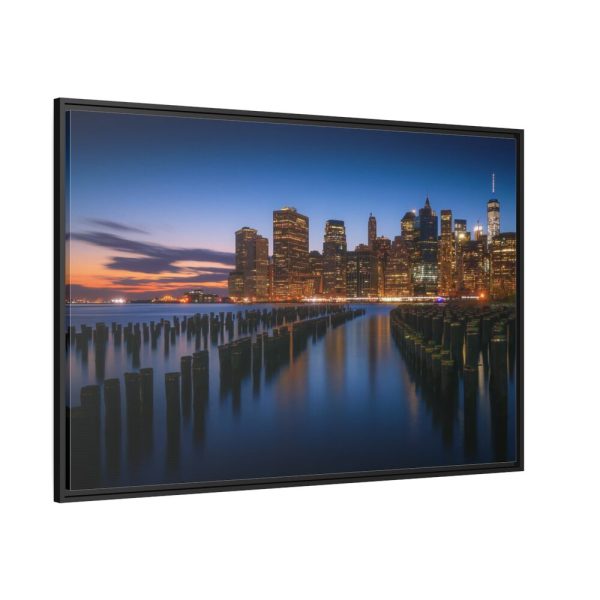88289-100.jpg Beautiful New York City Sunset Framed Canvas