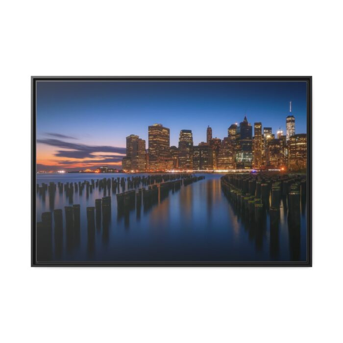 Beautiful New York City Sunset Framed Canvas - Image 2