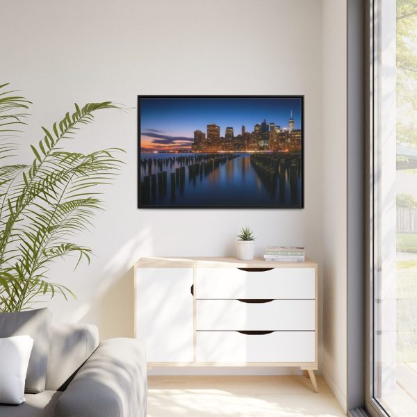 88289-103.jpg Beautiful New York City Sunset Framed Canvas