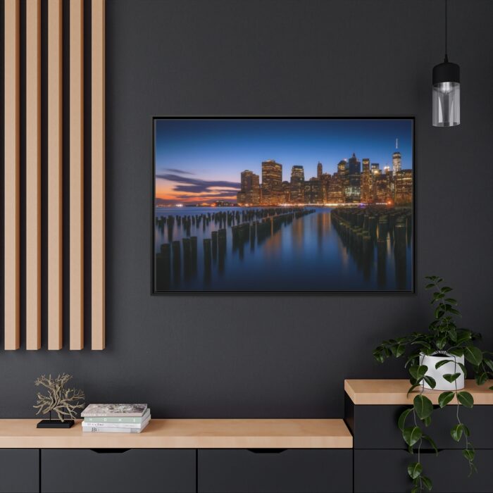 Beautiful New York City Sunset Framed Canvas - Image 5